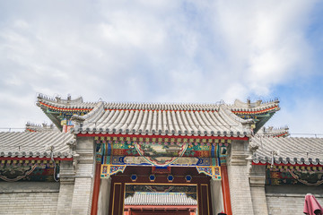 古建筑門樓特寫