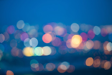 夜晚燈光光斑背景