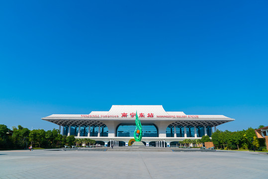 南寧東站火車站素材