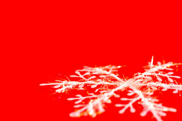 紅色雪花背景