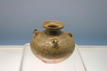 西晉青釉雞首壺