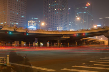 北京國(guó)貿(mào)霧霾夜景