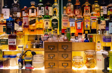 酒吧酒架