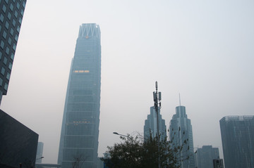 北京國貿(mào)霧霾