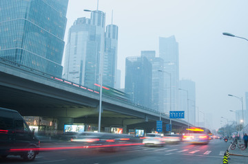 北京國貿(mào)霧霾