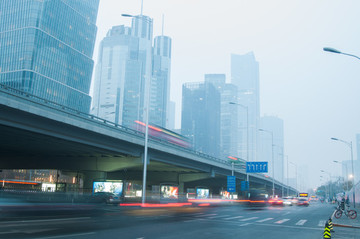 北京國貿(mào)霧霾