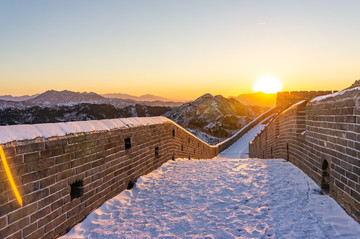 金山嶺長城雪景