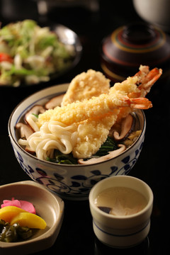 炸蝦烏冬面套餐