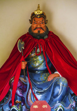 千山財神廟山神廟山神雕塑