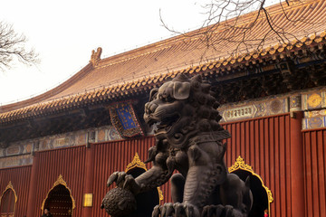 北京雍和宮銅獅子
