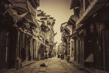 徽州古鎮(zhèn)老照片