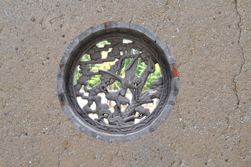 中式鏤空窗