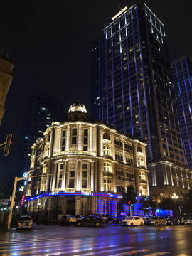 老建筑漢口江灘洋樓建筑