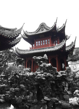 上海豫園的園林景觀