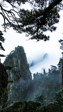黃山云海奇石