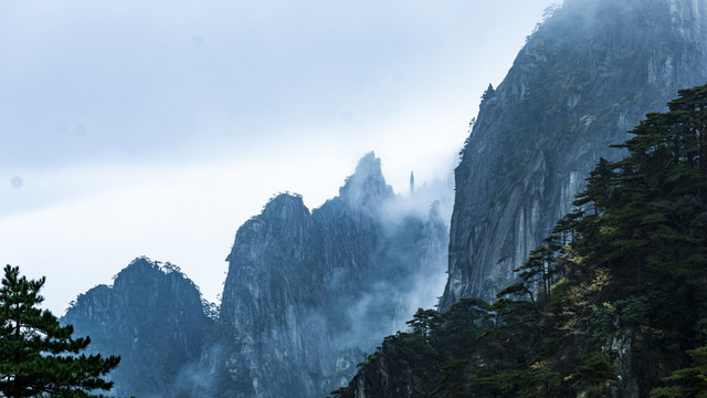 黃山云海奇石