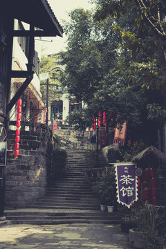 老重慶民國(guó)建筑街景