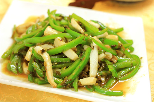 青椒豆腐干
