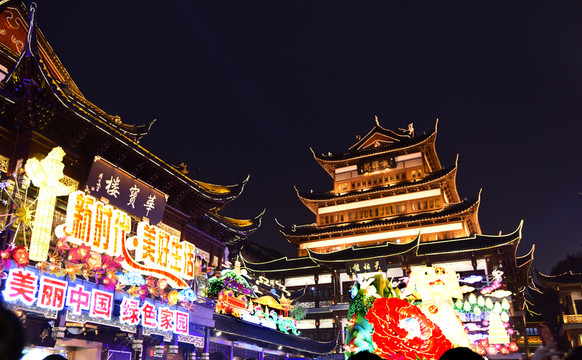 上海豫園的燈會(huì)展