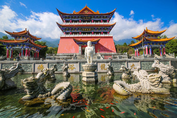大理崇圣寺九龍浴佛池