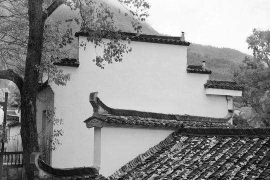 水墨徽派建筑
