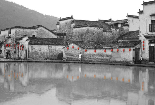 水墨徽派建筑