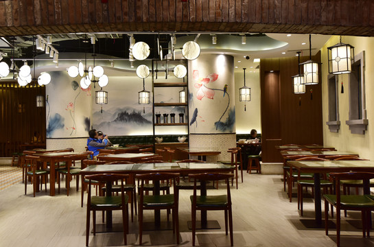 中式風(fēng)格的餐廳