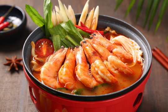 冬陰功湯泰國菜美食蝦