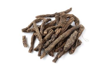 中藥材中草藥仙茅白底白背景圖片