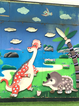 幼兒園浮雕墻繪