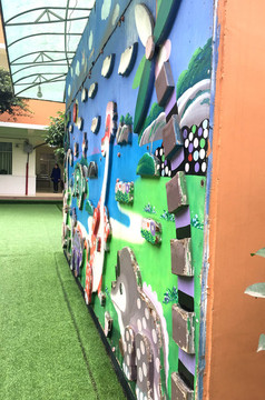 幼兒園浮雕墻繪