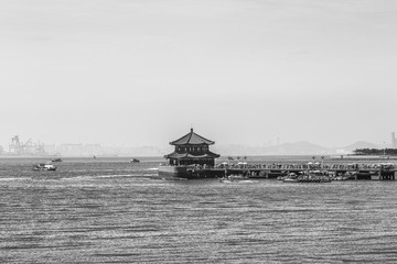 青島棧橋老照片