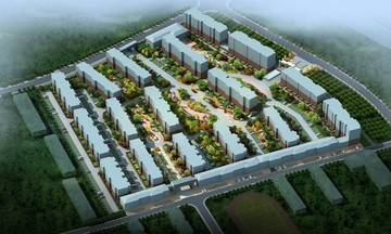 小區(qū)鳥瞰效果圖