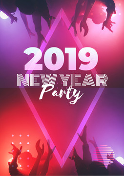 2019新年元旦海報