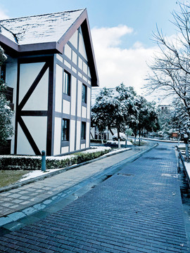 雪后街道