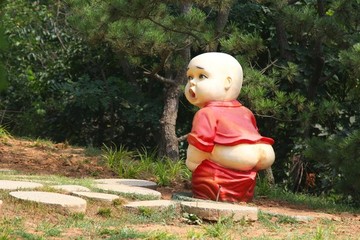 雕塑雕像童趣游戲雕刻