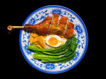鵝腿飯