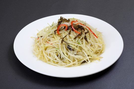 椒蒿土豆絲