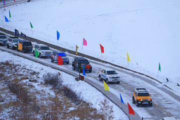 國際冰雪汽車挑戰(zhàn)賽發(fā)車儀式