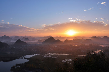 青龍山日出