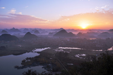 青龍山日出