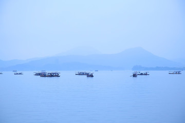 西湖山水畫(huà)