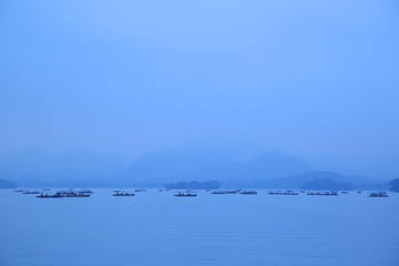 西湖山水畫(huà)