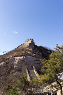 峭壁上的長(zhǎng)城遺址