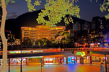廣場(chǎng)夜色風(fēng)景
