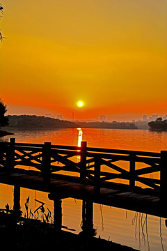 東莞松山湖黃昏風(fēng)景
