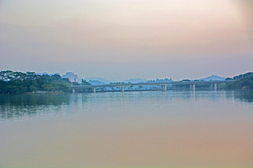松山湖黃昏風景
