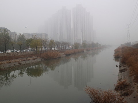 霧霾場景