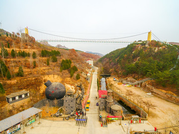 航拍海陽地雷戰(zhàn)旅游景區(qū)