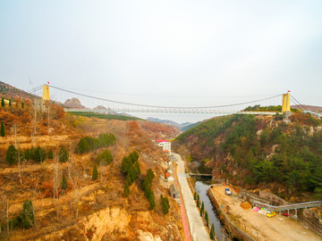 航拍海陽(yáng)地雷戰(zhàn)旅游景區(qū)